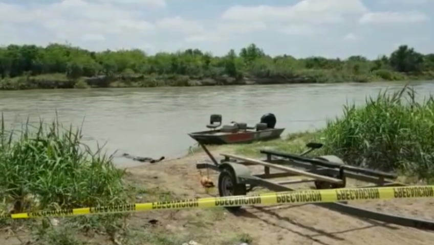 Rescatan cadáver en el río Bravo en Nuevo Laredo