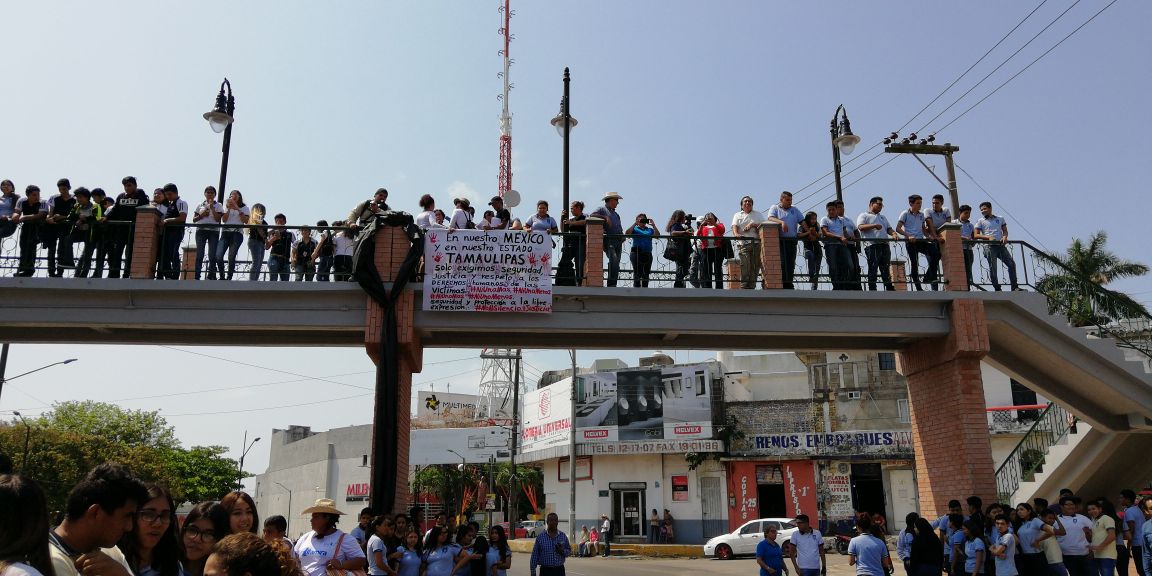 Activistas protestan en Tampico; exigen mayor seguridad