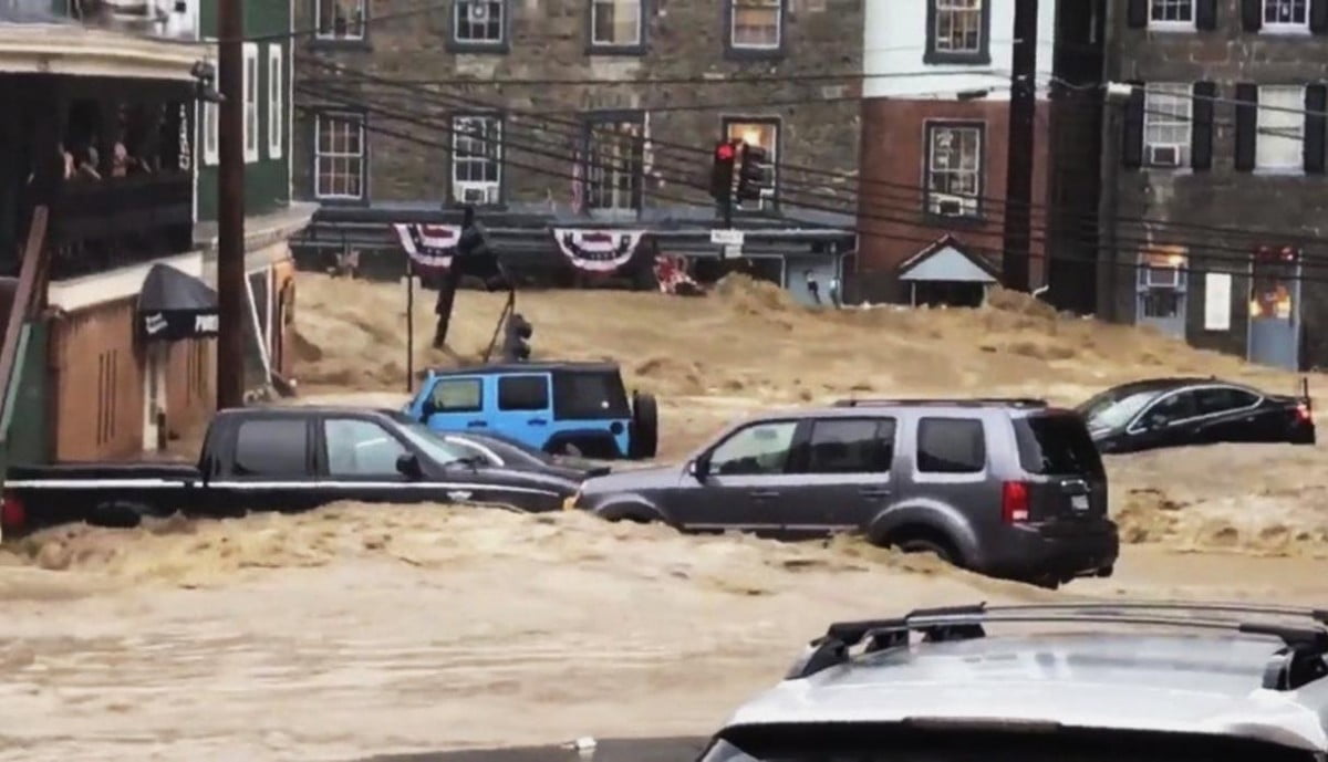 Fuertes inundaciones causan caos y destrucción en Maryland
