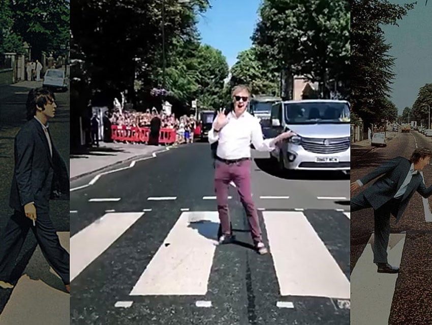 Y 49 años después, McCartney vuelve a cruzar Abbey Road