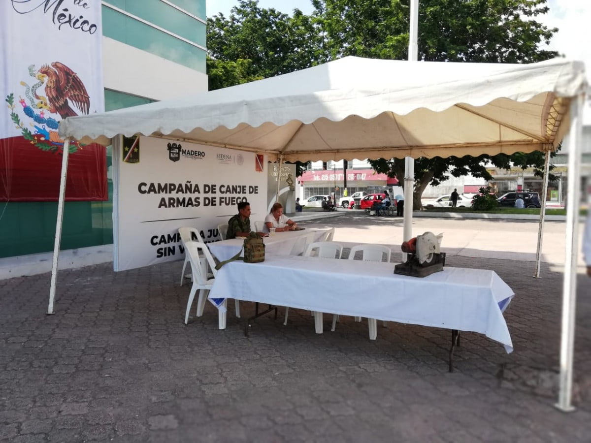 Amplían plazo para el canje de armas en Ciudad Madero