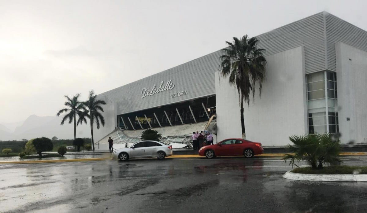 Protección Civil pide a ULSA dictamen tras colapsar fachada de gimnasio
