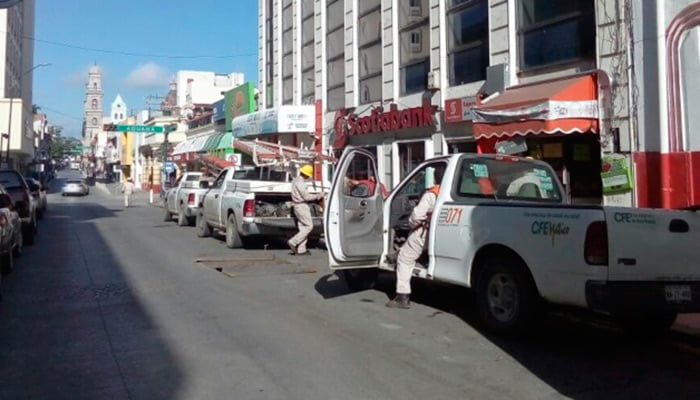 CFE convertida en un dolor de cabeza para los comerciantes de la zona centro de Tampico