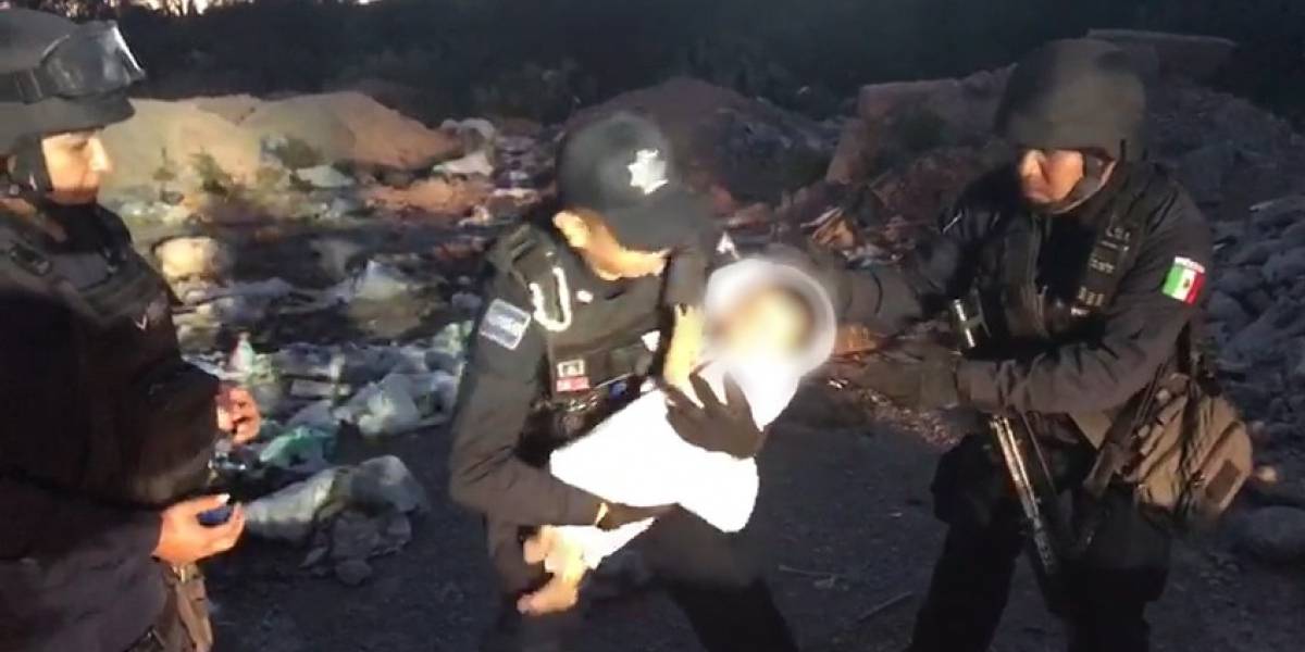Bebé desaparecida hace una semana es hallada en terreno baldío
