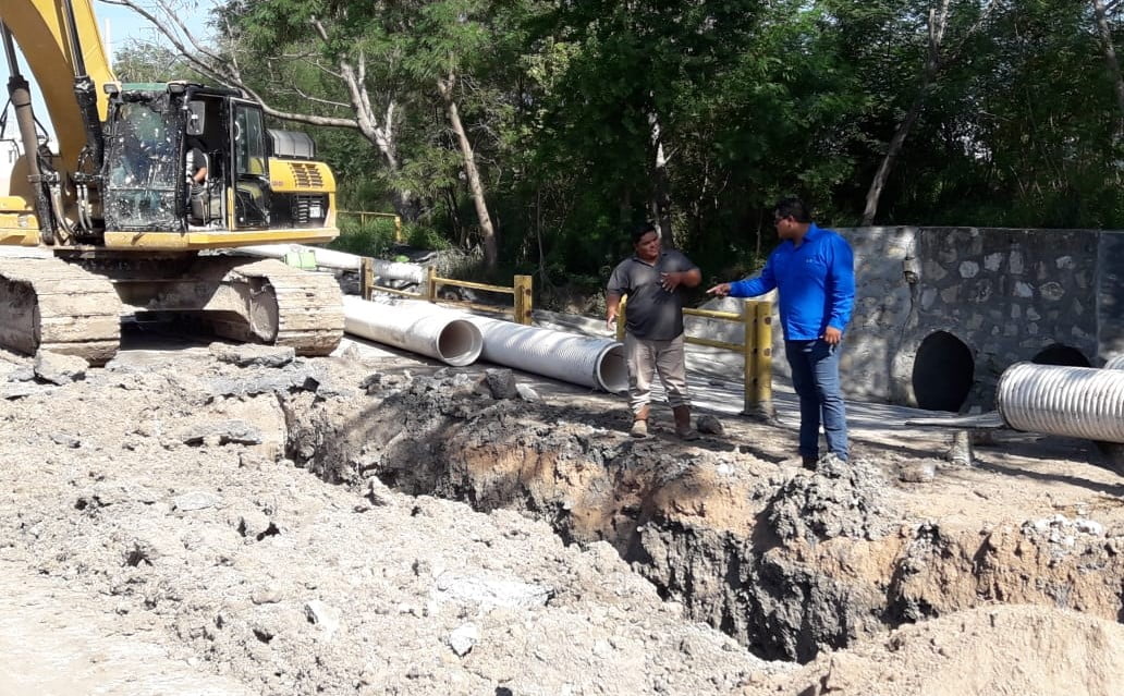 70% de avance en reparación de Paseo de la Cañada en Reynosa