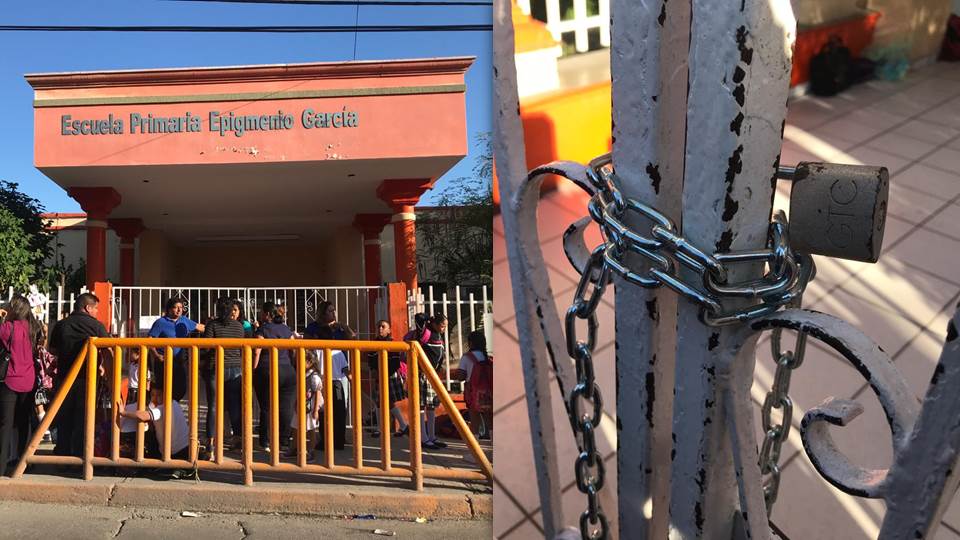 Por falta de maestro, padres cierran otra primaria en Victoria