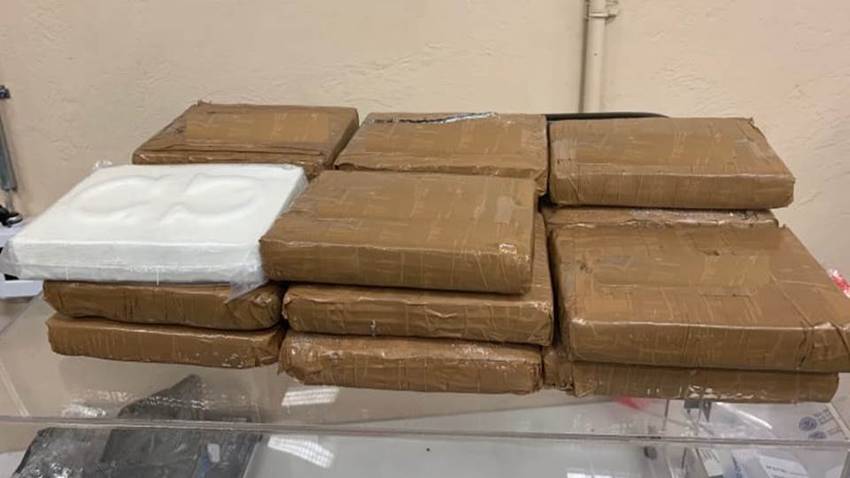 Decomisan 19 paquetes de cocaína en el puente 2 de Nuevo Laredo