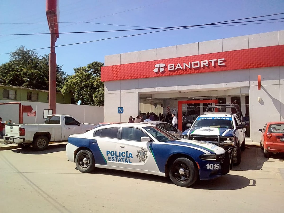 Asaltan a mujer al intentar depositar dinero en Banorte