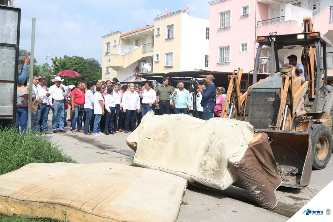 Realizan jornadas de descacharrizacón en fraccionamientos de Altamira.