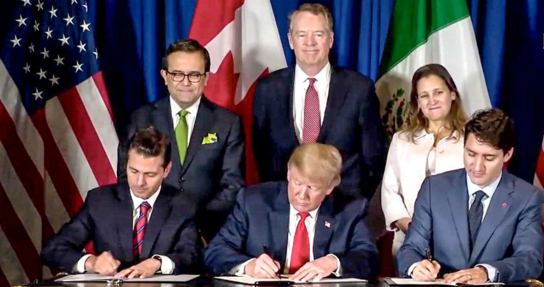 México, EU y Canadá firman T-MEC
