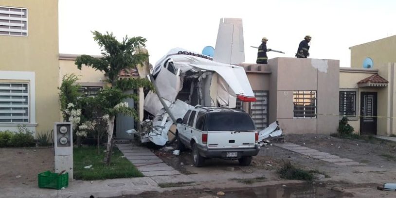 ¡Tragedia! Avioneta cae sobre vivienda y reportan 4 muertos