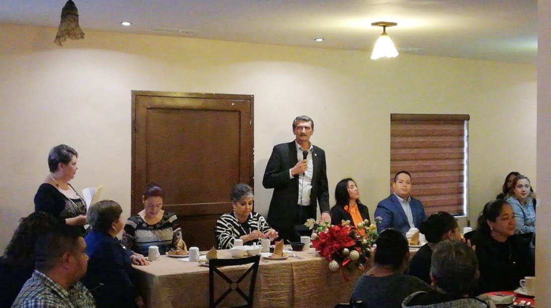 Convive Rector con personal sindicalizado de la UAT en Nuevo Laredo