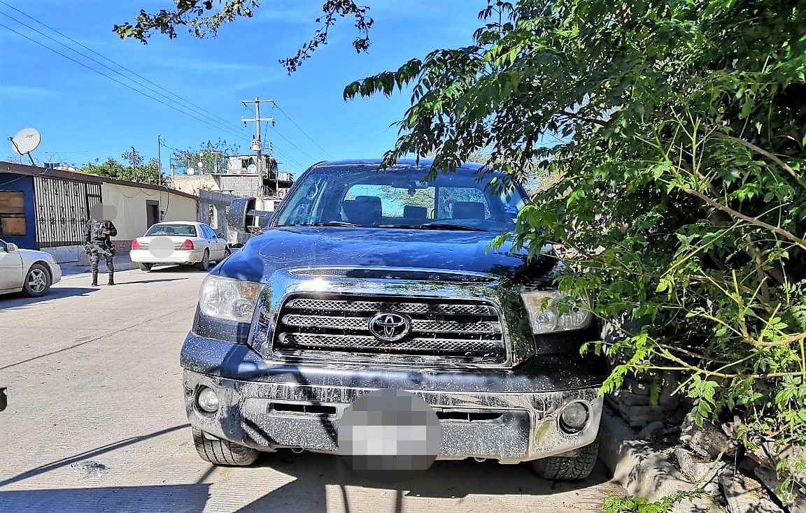 Recuperan camioneta «Toyota» con reporte de robo en Reynosa