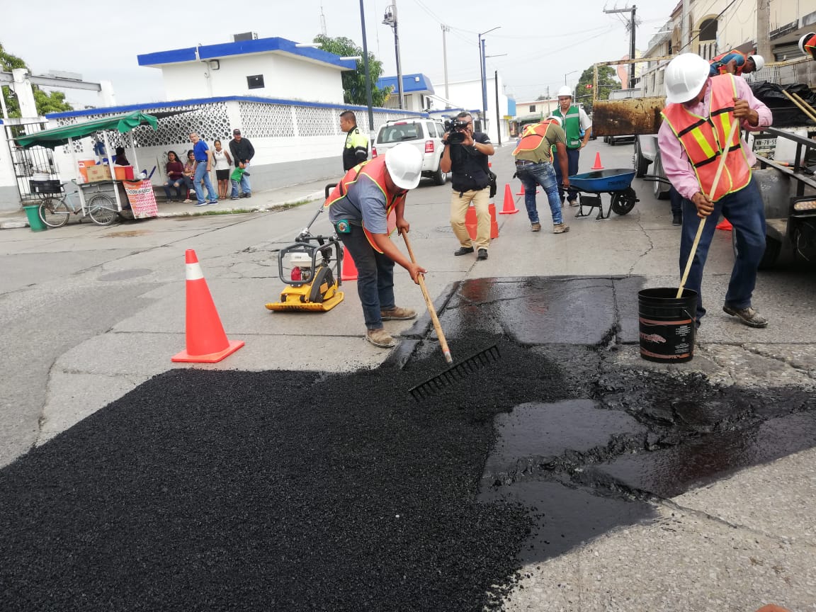Abaten en un 60 por ciento problema de baches en Tampico