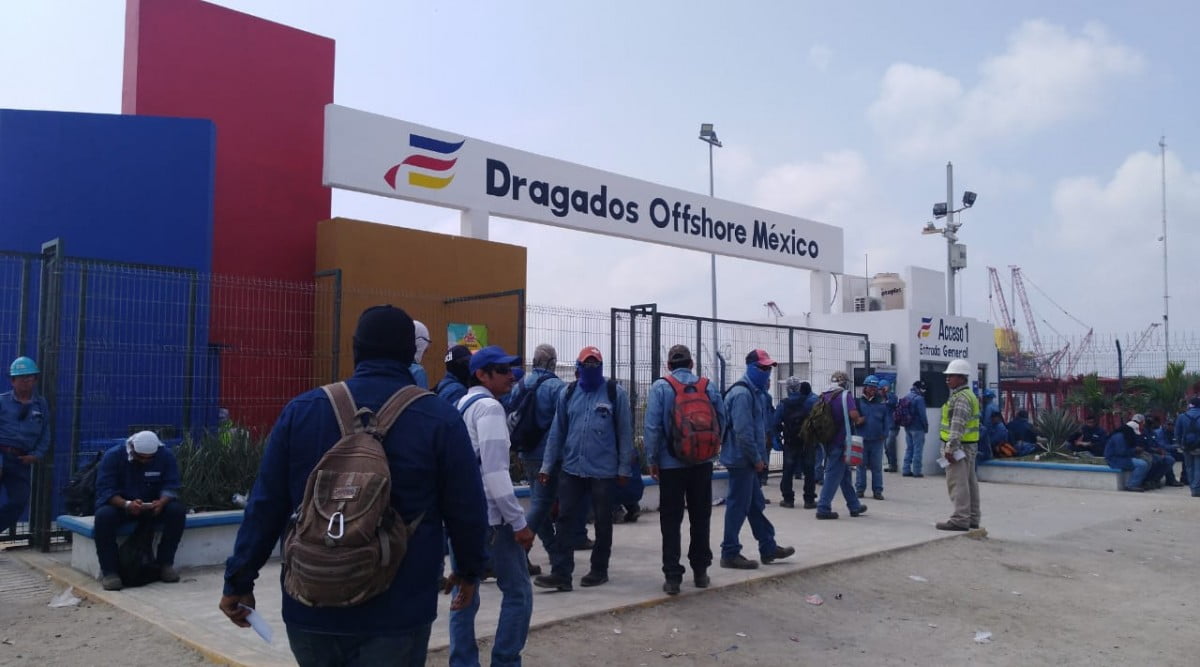 Obreros de Dragados Off Shore exigen aumento del 16 por ciento; sindicato no logra acuerdo
