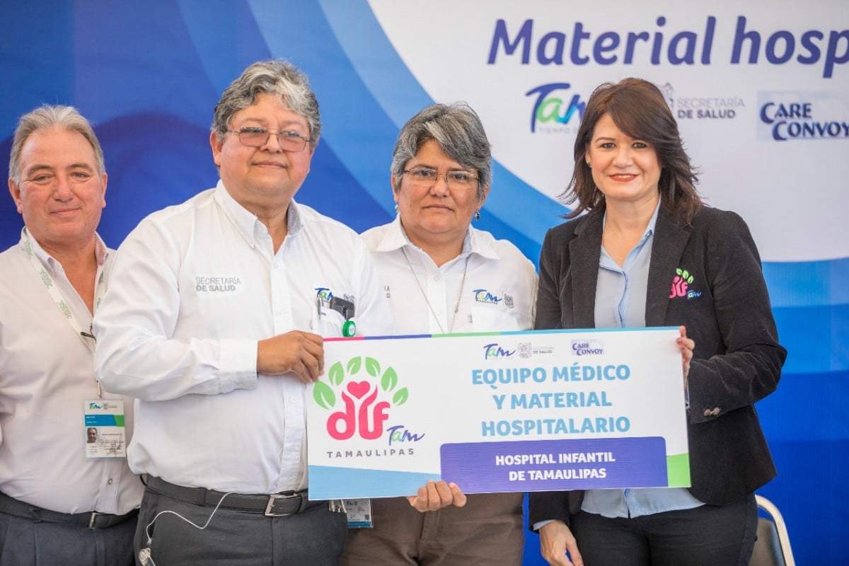 Entrega DIF Tamaulipas material y equipo médico a hospitales de Victoria