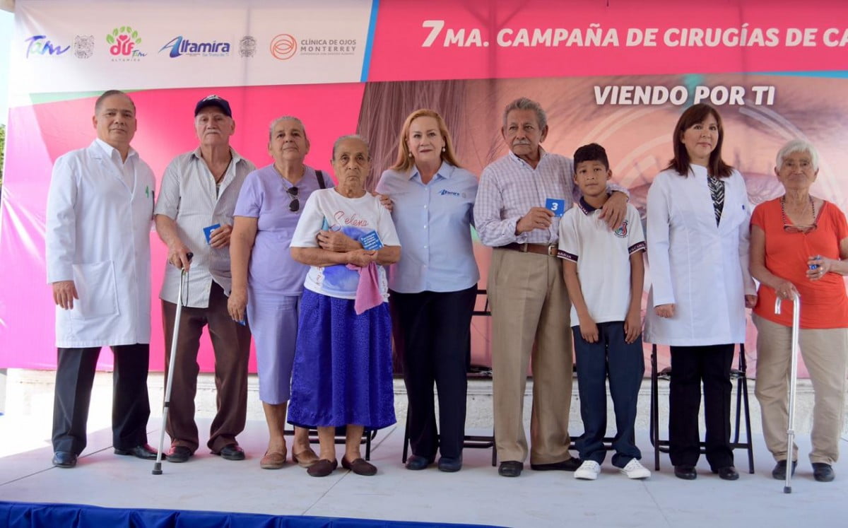 Alcaldesa de Altamira da inicio a la Séptima Campaña de Cirugía de Cataratas