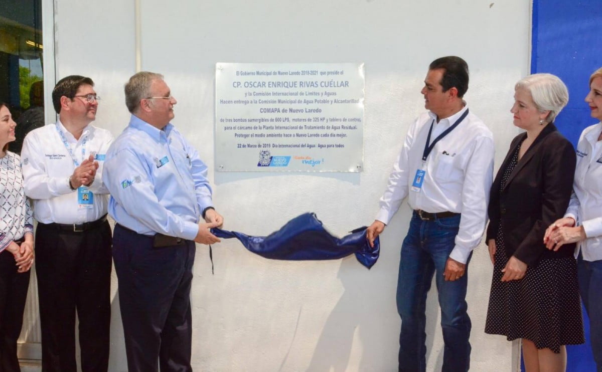 Instalan 3 bombas de agua en Planta Internacional de Tratamiento de Aguas Residuales de Nuevo Laredo