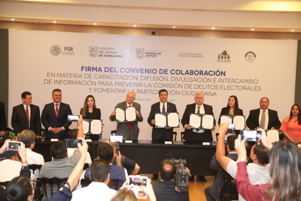 Acuerdan Gobierno de Tamaulipas y FEPADE colaboración para prevenir delitos electorales