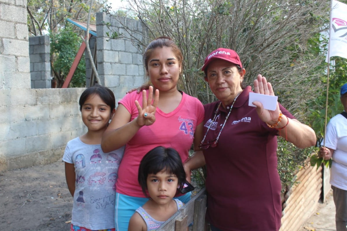 Recorre sector «Monte Alto» en Altamira Rosa María Rosales Saucedo «Mayis» .