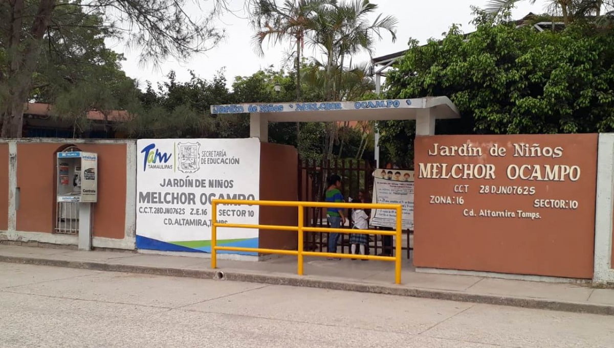 Vandalizan jardín de niños en la Serapio Venegas en Altamira