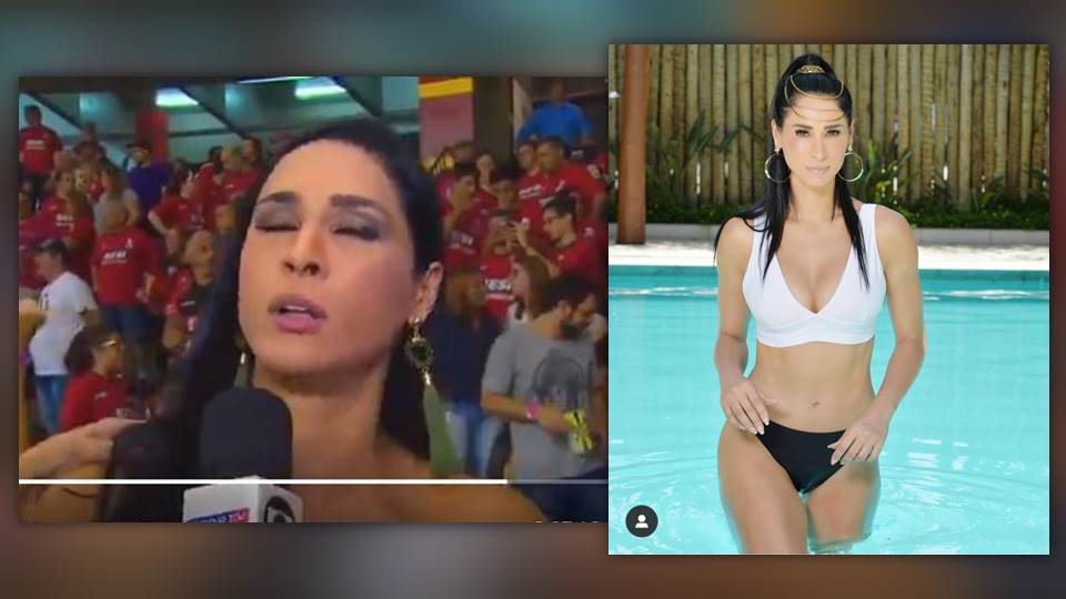 Campeona olímpica se desmaya en entrevista para TV