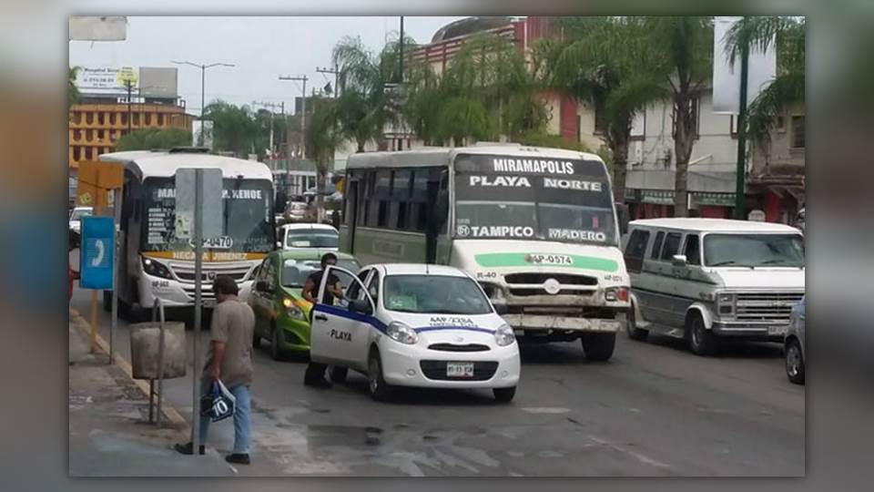 En Tampico meterán en orden a microbuseros