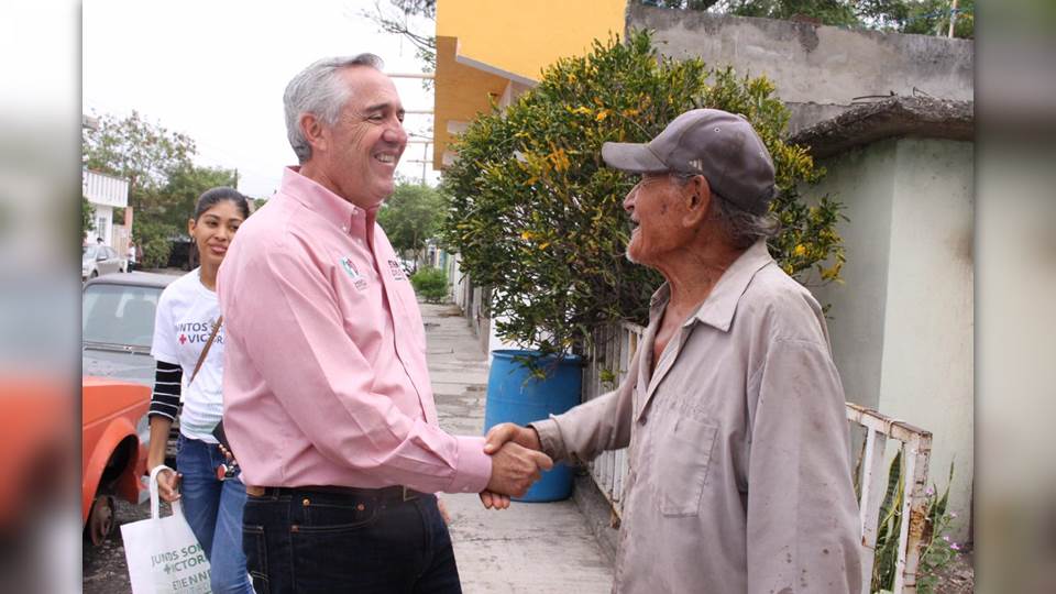 Confía Alejandro Etienne que victorenses votarán por la experiencia