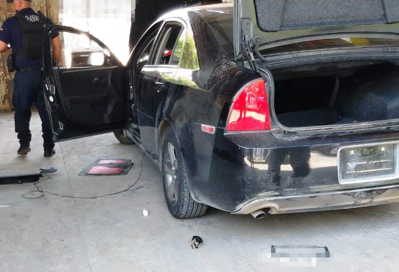 Estatales aseguran vehículo robado en Río Bravo