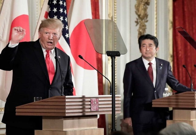 Trump choca con Japón por Corea del Norte