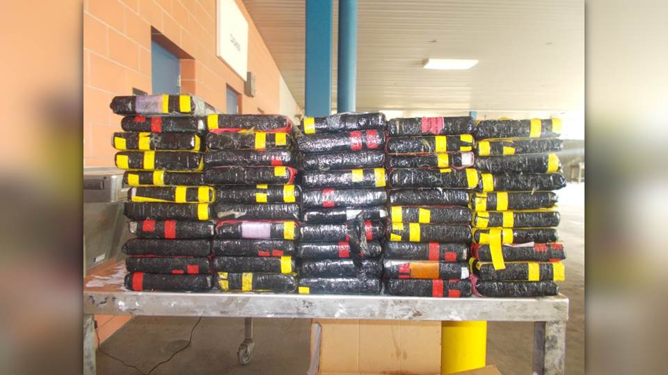 Decomisan otra carga de droga en Puente del Comercio Mundial de Nuevo Laredo