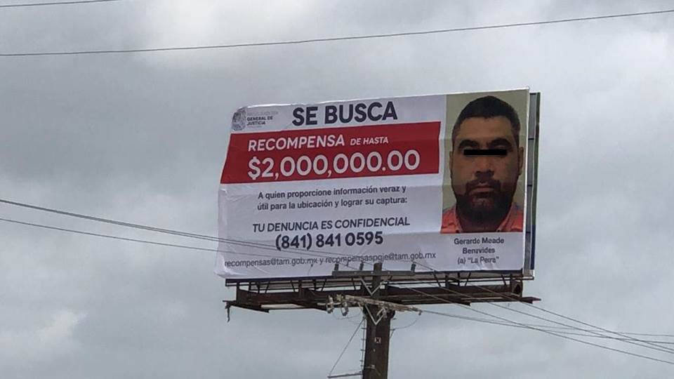 Ofrece PGJ de Tamaulipas 2 mdp por entregar a extorsionador
