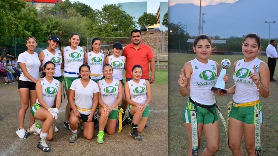 Son Vaqueras campeonas de Tochito Femenil