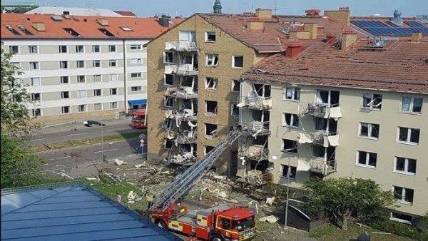 Explosión deja 20 heridos en departamentos en Suecia