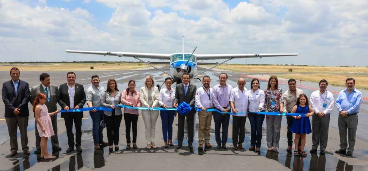 Inauguran línea de taxi aéreo  y de carga en Nuevo Laredo