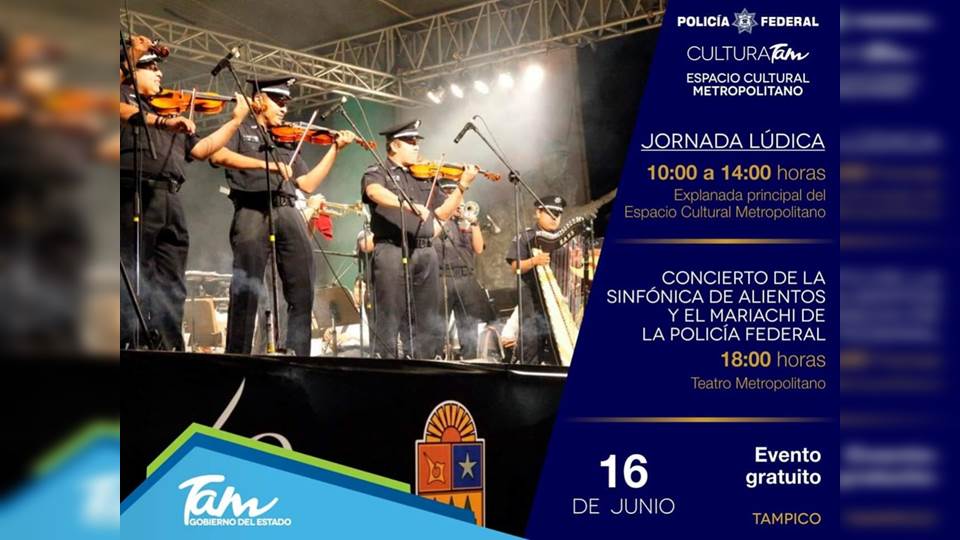Se presentará orquesta de la Policía Federal en Tampico en evento gratuito por el día del Padre