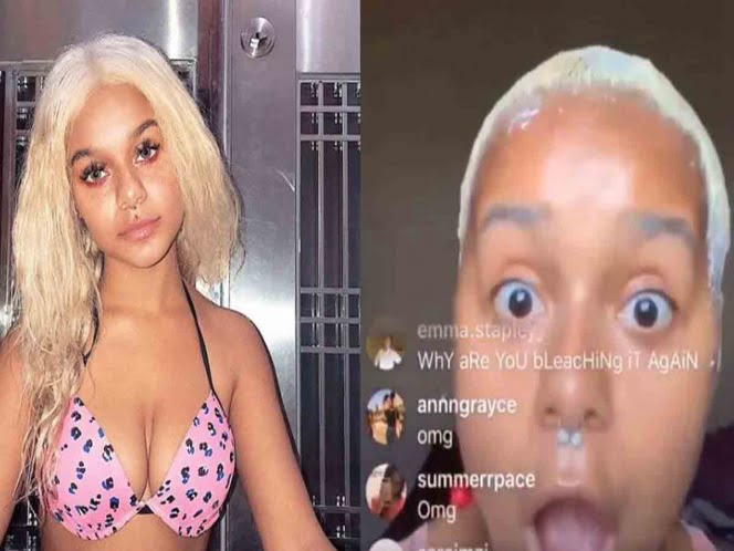 Se decolora el cabello durante un ‘en vivo’ y TERMINA MAL