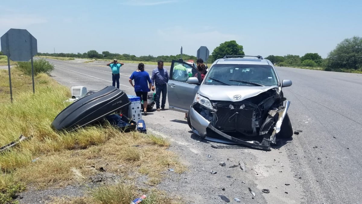 Chocan paisanos cuando salían de Victoria, se dirigían a Mante