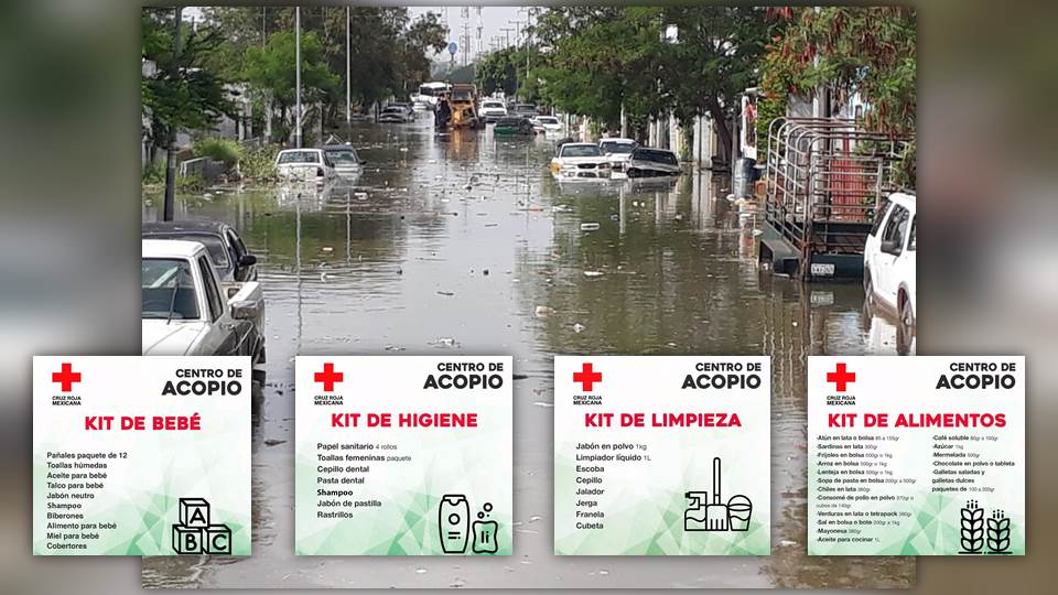 Cruz Roja Abre Centros de Acopio en Victoria y Tampico