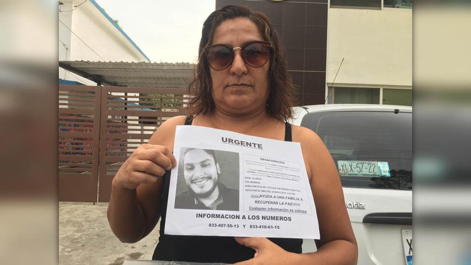 Familiares de joven desaparecido en Ciudad Madero exigen se esclarezca el caso