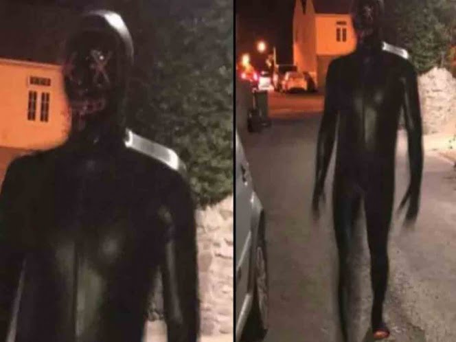 Joven causa pavor en un pueblo por usar tétrico disfraz y es arrestado