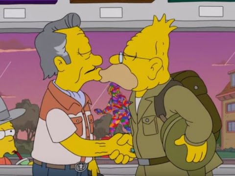 El abuelo Simpson tuvo un romance gay