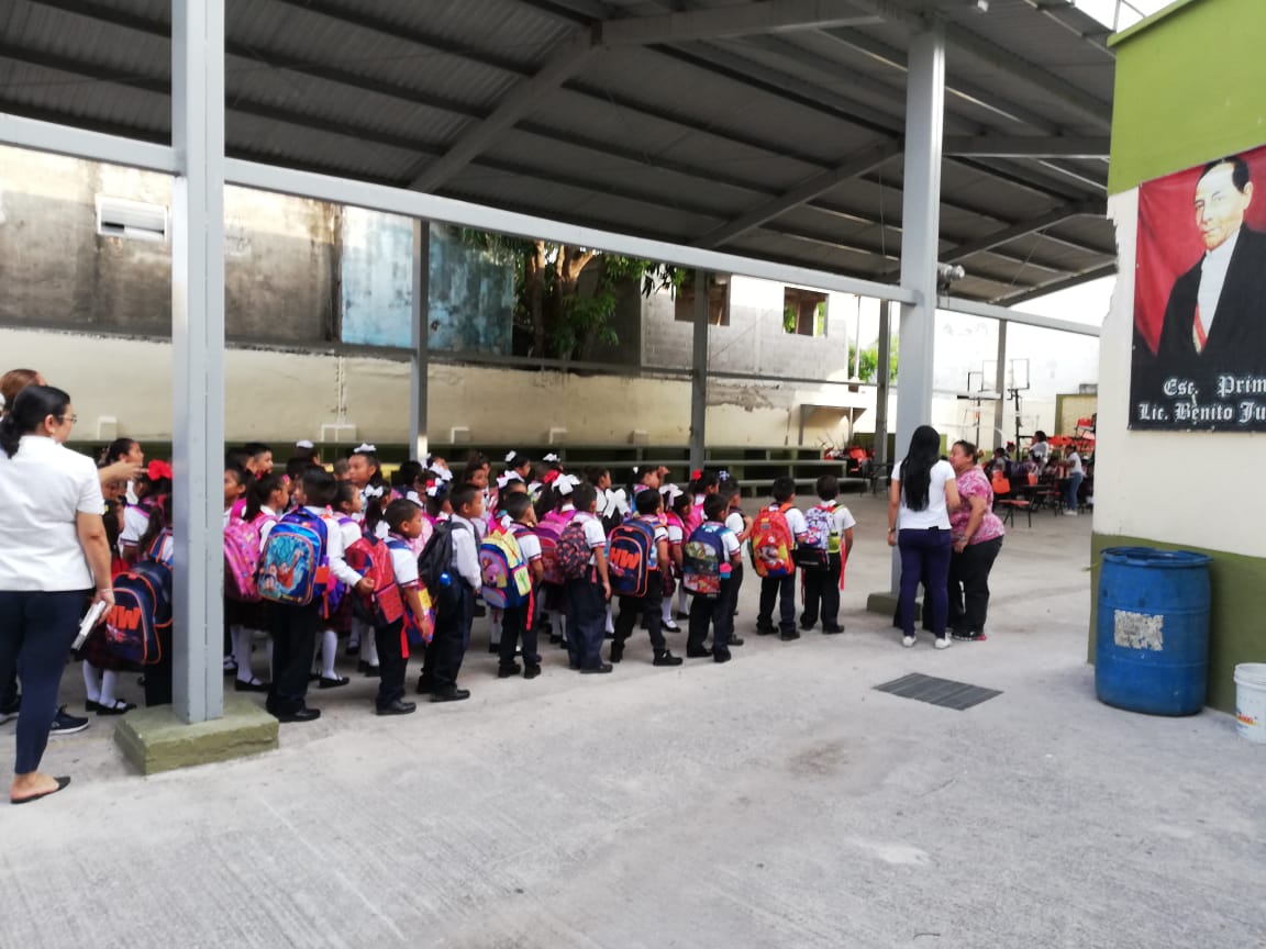 Alumnos de la primaria Benito Juárez tomarán clases en la secundaria Técnica Pesquera No. 20