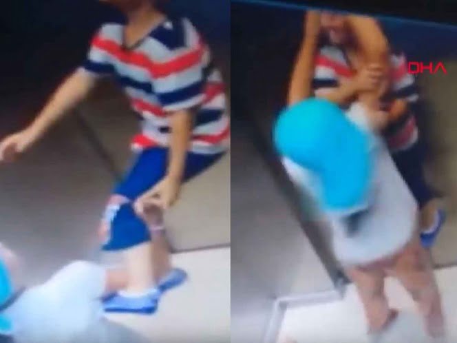 Niño casi muere ahorcado en elevador; su hermana lo salva