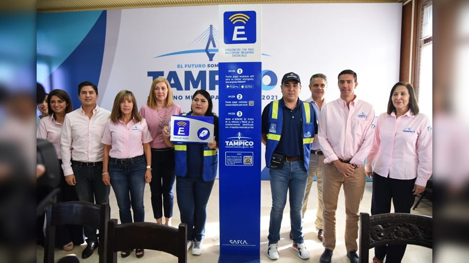 Presentan en Tampico Moderno Sistema de Parquímetros Virtuales