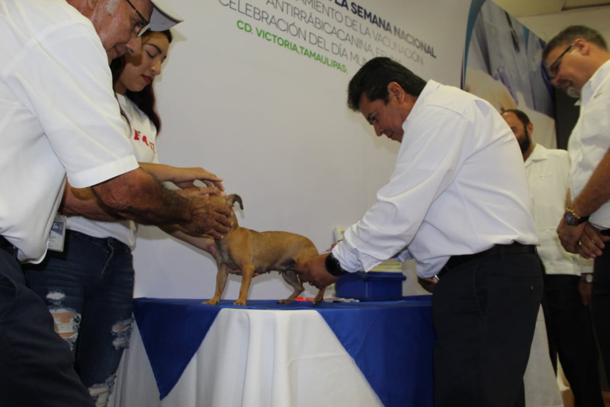 Inaugura Gobierno de Tamaulipas la Semana Nacional de Reforzamiento de Vacunación antirrábica
