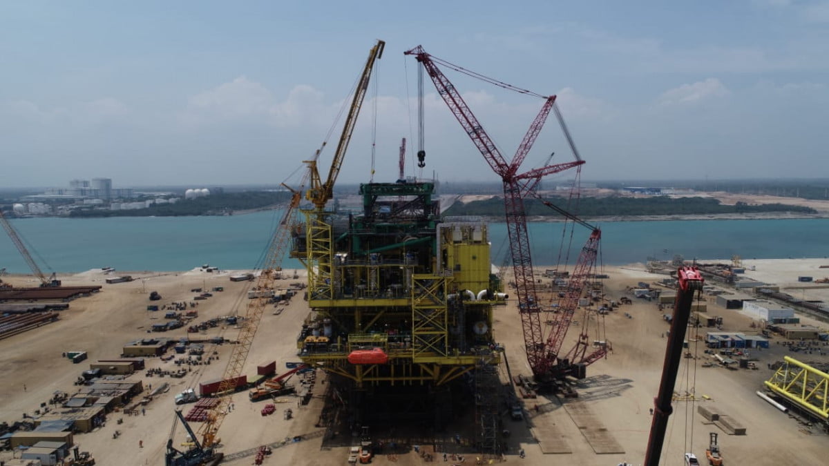 Construyen plataforma “CA-KU-A1” en el Puerto de Altamira