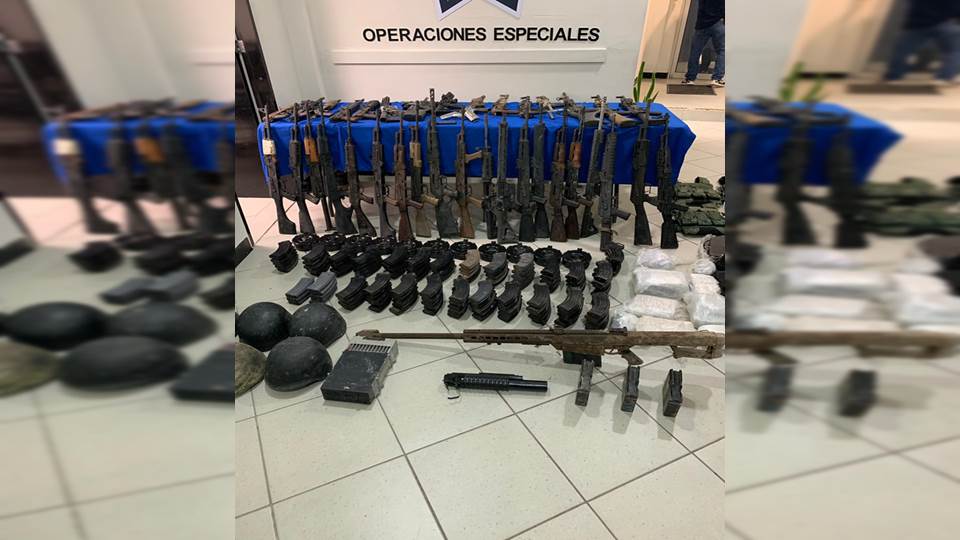 Estatales detienen en Reynosa al «Shakira» con fuerte arsenal