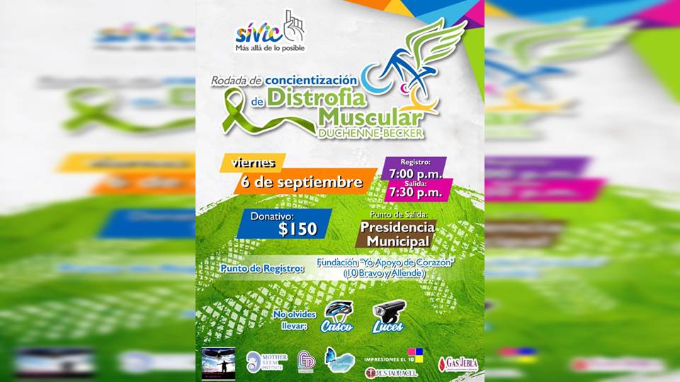 Rodada de concientización de Distrofia Muscular Duchenne-Becker