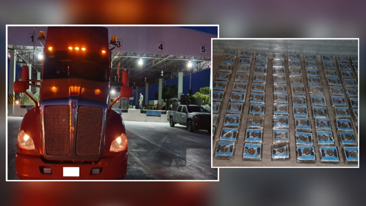 Decomisan en Tamaulipas más de 53 millones de pesos en drogas escondidas en tráiler